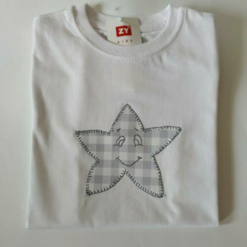 CAMISETA bordada a mano MOD. ESTRELLA.